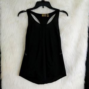 Zella Black Racer Back Tank Top Size M